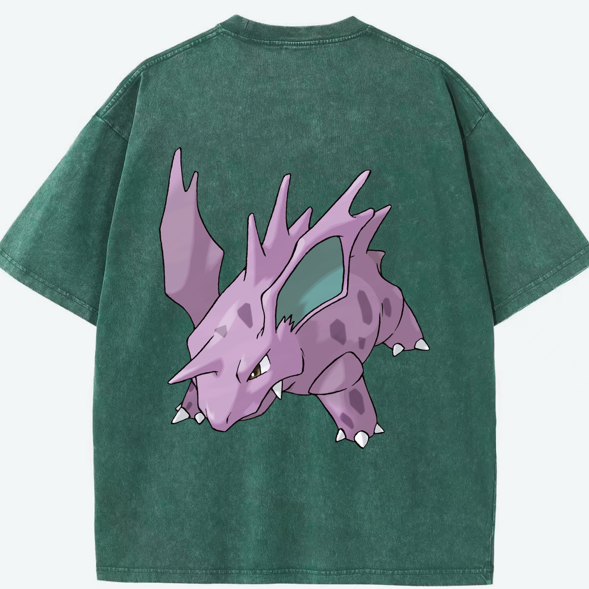 （画像用） ポケットモンスター Pokémon 綿100% ヴィンテージ風 半袖Tシャツ（背面プリント）